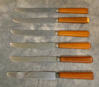 Vintage Royal Brand Bakelite Knives  - Set of 6
