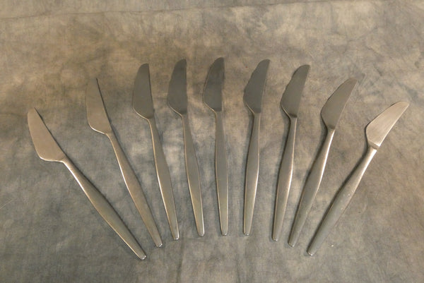Vintage Lauffer Norway Norstaal Aztec Knives - Set of 9