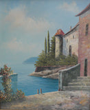 Italian Lake Scene Painting by Rossini