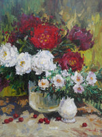 Floral Bouquet Oil Painting by David Davis