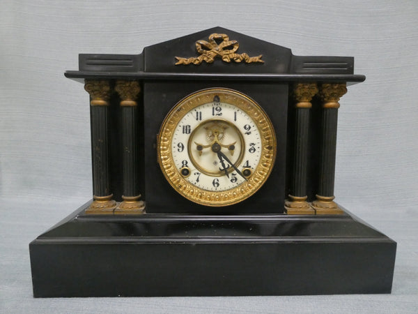 1981 Vintage Ansonia Clock Company 8-Day Mantel Clock