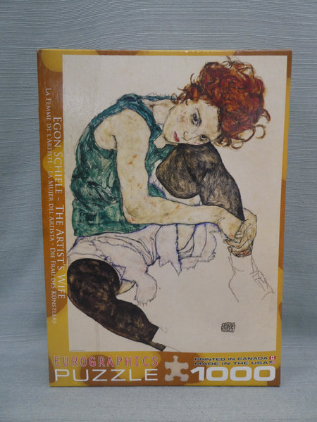 1000 Piece Schiele's The Artist's Wife Puzzle - Certified Complete!