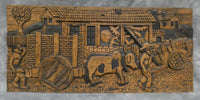 Carved Wood Panel by S. R. Olivera