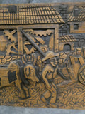 Carved Wood Panel by S. R. Olivera