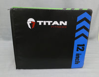 Titan Fitness Youth 3-In-1 Heavy Foam Plyo Box – 12" x 14" x 16"