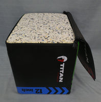 Titan Fitness Youth 3-In-1 Heavy Foam Plyo Box – 12" x 14" x 16"