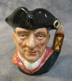 Vintage Miniature Night Watchman 2.5" Toby Jug