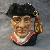 Vintage Night Watchman 7" Williamsburg Toby Jug