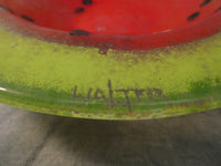 Watermelon Fused Glass Bowls by Edwin D. Walter - Set of 2