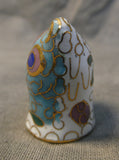 Cloisonne Cat Thimble