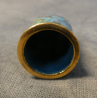 Cloisonne Cat Thimble