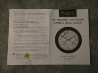 LaCrosse 18" Atomic Indoor/Outdoor Wall Clock with 2 Frames - Like New!