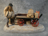 1990s Railroad Barrel Loader Plaster Sculpture by Curtis