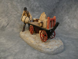 1990s Railroad Barrel Loader Plaster Sculpture by Curtis