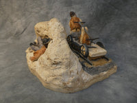 1998 Railroad Hand Car Plaster Sculpture by Curtis