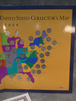 First State Quarters of the United States Collector's Map, 1999-2008 - Complete