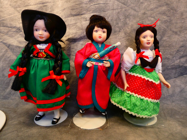 Danbury Mint Dolls of the World - Set of 3