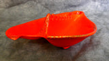 Bright Orange Mid-Century Ashtray