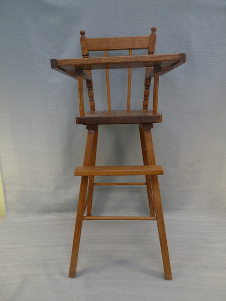 Vintage Wooden Doll High Chair