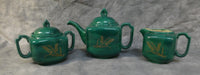 Holland Mold Green Wheat Teapot Set - 3 Pieces