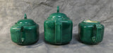 Holland Mold Green Wheat Teapot Set - 3 Pieces