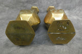 6" Vintage Brass Vases - Set of 2