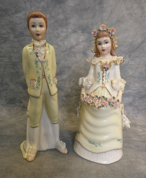 Vintage Lee Wollard 7" Porcelain Figurines - Penny #100A and Peter #100B