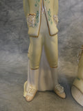 Vintage Lee Wollard 7" Porcelain Figurines - Penny #100A and Peter #100B