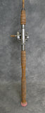 Vintage Fiberglass Fishing Rod with Pfleuger Skilkast No. 1953 Reel