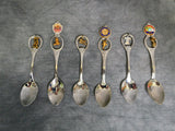 Souvenir Spoons with Dangling Charms - Lot of 6