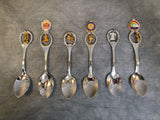 Souvenir Spoons with Dangling Charms - Lot of 6