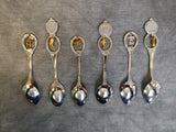 Souvenir Spoons with Dangling Charms - Lot of 6
