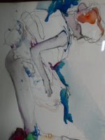 The Dressing Gown 1973 Original Watercolor, Signed by Artist