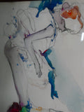 The Dressing Gown 1973 Original Watercolor, Signed by Artist