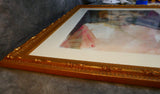 Watercolor Portrait, Matted and Framed - 27" x 32"