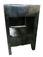 Made Goods Dark Gray Veneered 2-Drawer Nightstand