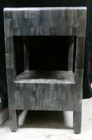Made Goods Dark Gray Veneered 2-Drawer Nightstand