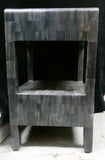 Made Goods Dark Gray Veneered 2-Drawer Nightstand