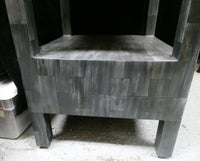 Made Goods Dark Gray Veneered 2-Drawer Nightstand