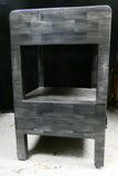 Made Goods Dark Gray Veneered 2-Drawer Nightstand