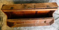 Antique 35" x 19" Tool Chest Cabinet with 3 Removable Drawers