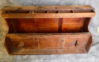 Antique 35" x 19" Tool Chest Cabinet with 3 Removable Drawers
