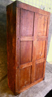 Antique 35" x 19" Tool Chest Cabinet with 3 Removable Drawers