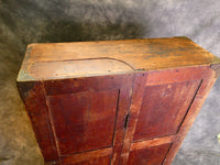 Antique 35" x 19" Tool Chest Cabinet with 3 Removable Drawers
