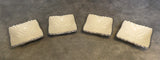 Lenox Ivory with Platinum Coronet Square Dishes - Set of 4