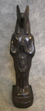Anubis with Isis 11.5" Stone Statuette, Made in Egypt