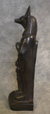 Anubis with Isis 11.5" Stone Statuette, Made in Egypt