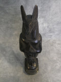 Anubis with Isis 11.5" Stone Statuette, Made in Egypt
