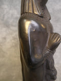Anubis with Isis 11.5" Stone Statuette, Made in Egypt