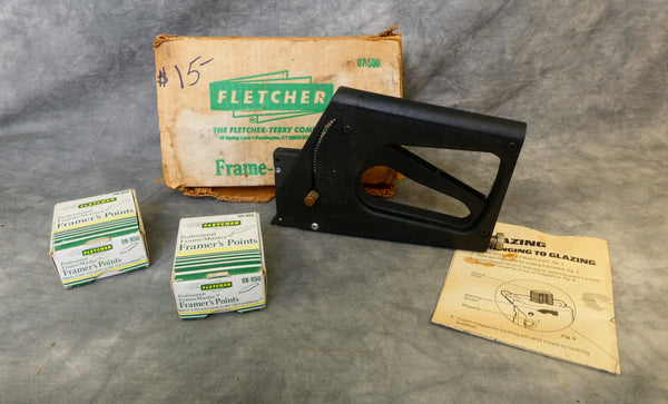 Fletcher Frame-Master Point Driver with Framer's Points - Works!